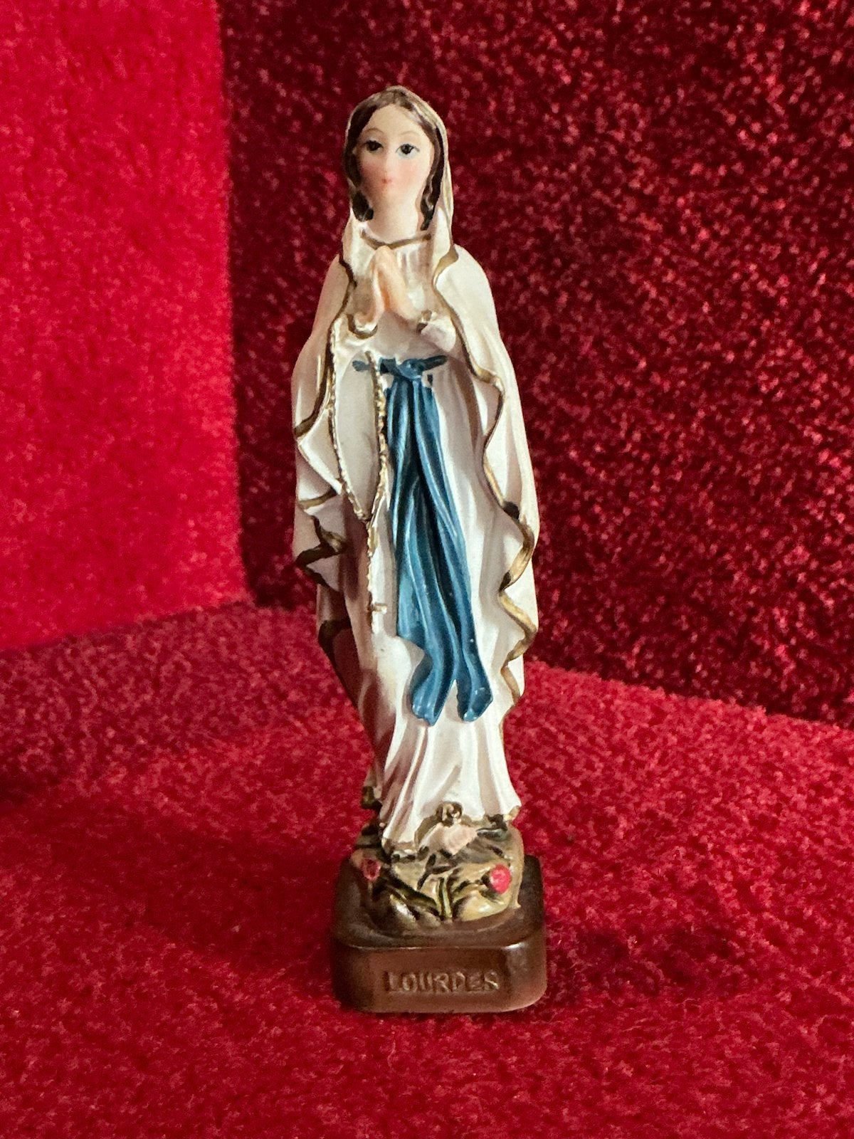 Vintage Maria beeldje ❤️ O.L.V. van Lourdes, Antiek en Kunst, Ophalen of Verzenden