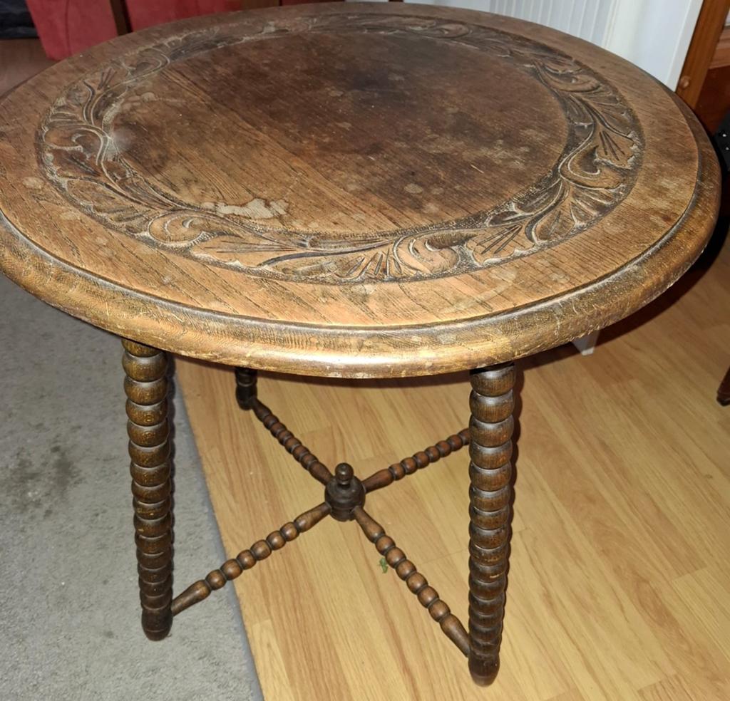 Eikenhouten Bijzet tafel, Antiek en Kunst, Ophalen