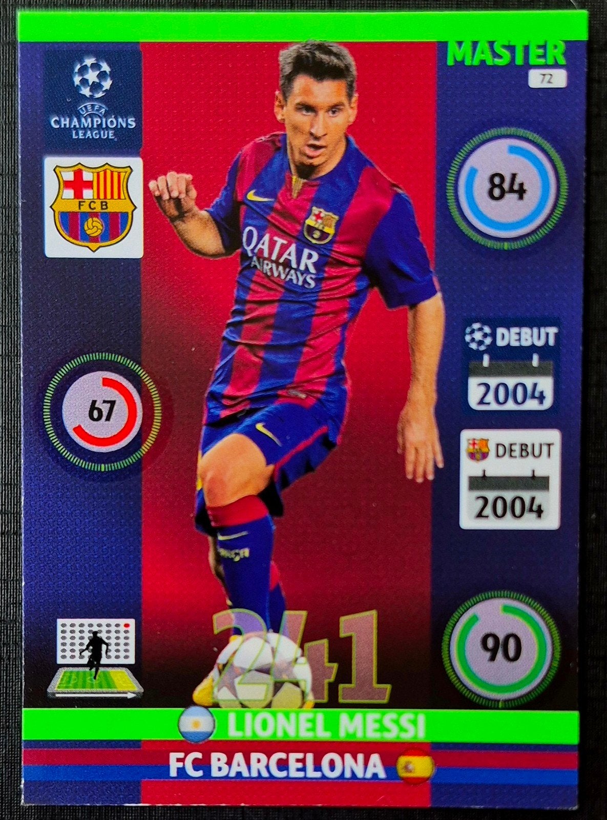 Panini Master Lionel Messi - FC Barcelona, 2014/2015, Verzamelen, Ophalen of Verzenden, Zo goed als nieuw, Buitenlandse clubs