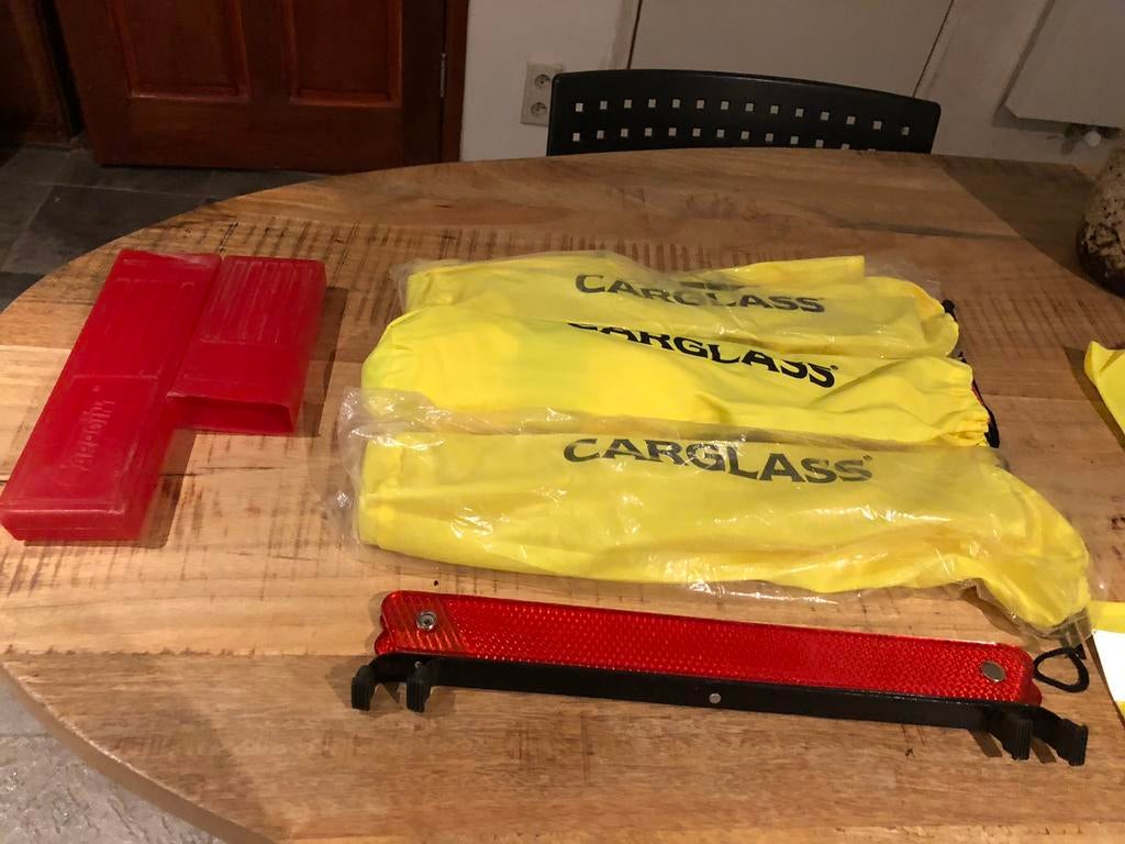 CARGLASS GEVAAR BORD 4 stuks, Ophalen of Verzenden, Nieuw