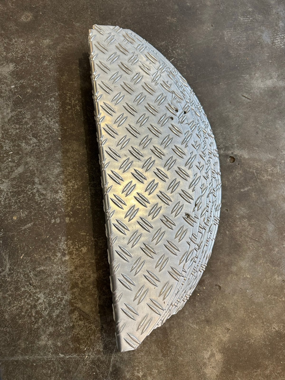 Aluminium traanplaat spatbord (12 stuks), Ophalen of Verzenden, Zo goed als nieuw