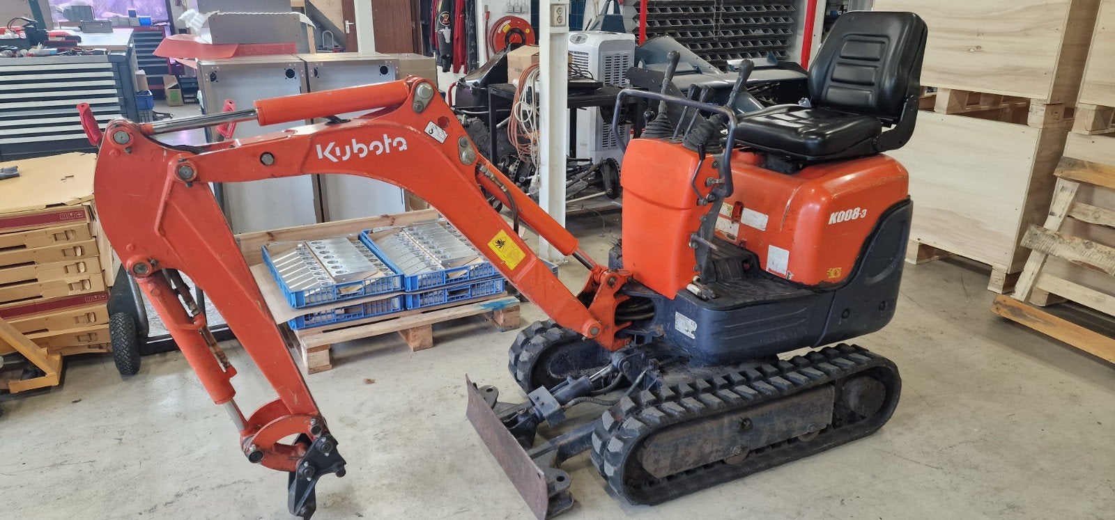 kubota minigraver k008-3 geen btw ( marge ), Ophalen, Gebruikt
