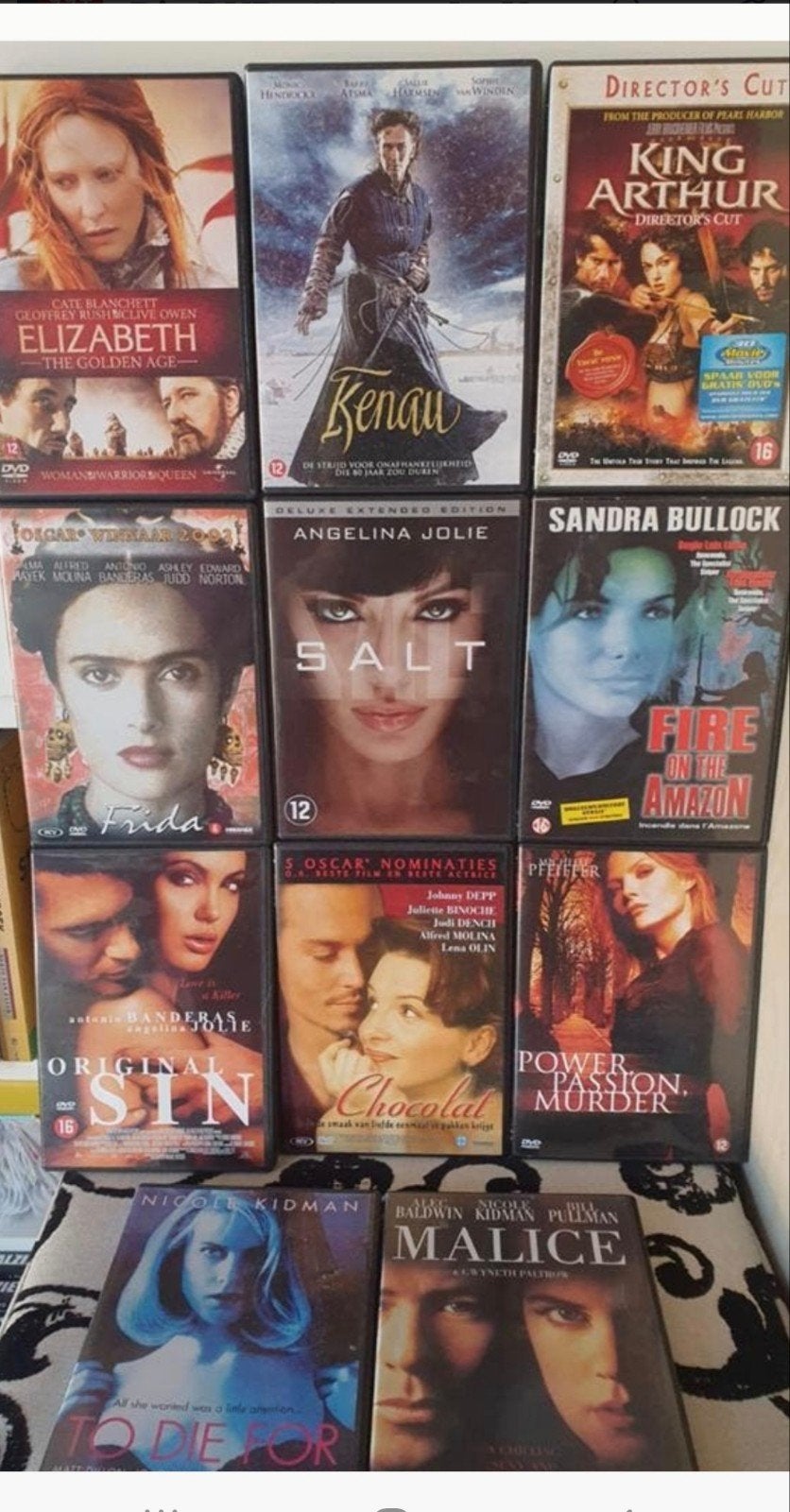 Diverse DVD's: Actie, Drama, Romantiek - 14 films voor:, Vanaf 12 jaar, Ophalen of Verzenden, Zo goed als nieuw