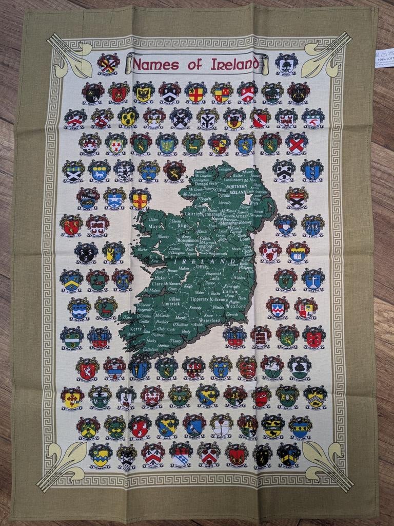 Wandkleed Names of Ireland, Ophalen of Verzenden