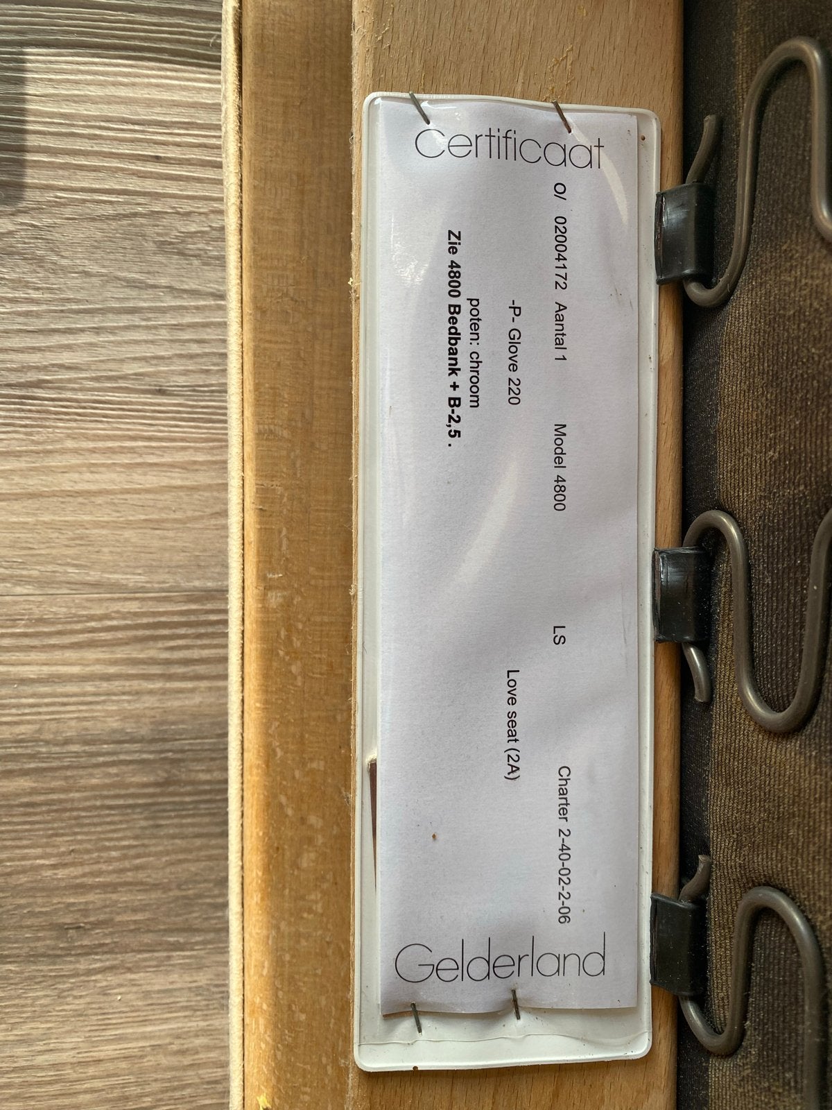 Gelderland 4800 loveseat - Nieuwe stoffering mogelijk, Ophalen, Gebruikt, Tweepersoons, 75 tot 100 cm