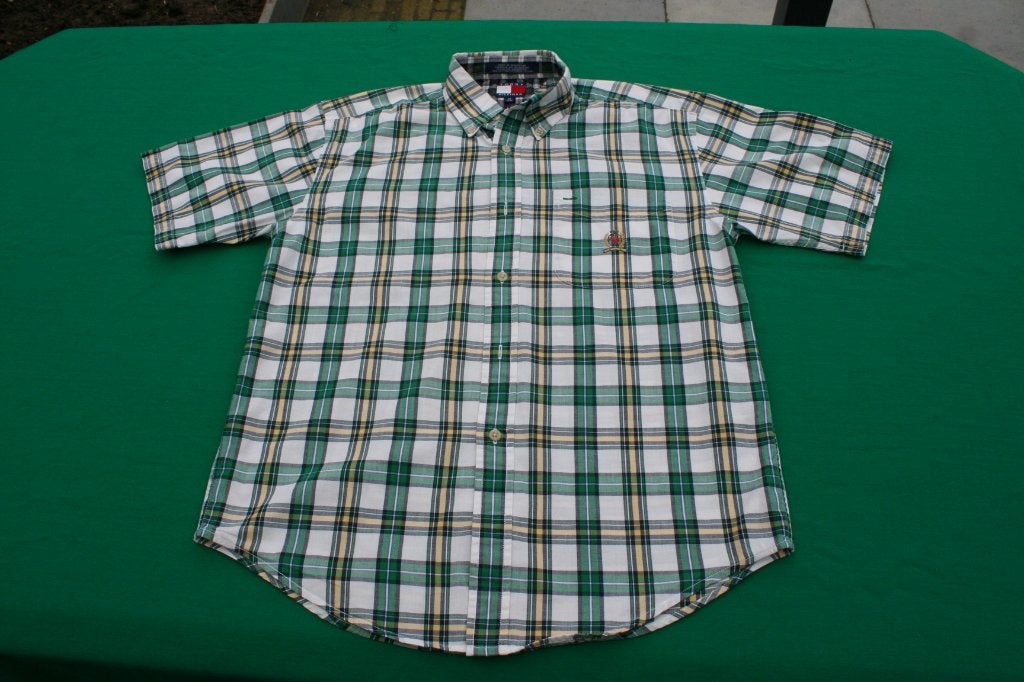 Tommy Hilfiger overhemd.   Maat  M, Meerkleurig, Tommy Hilfiger, Zo goed als nieuw, Halswijdte 39/40 (M)