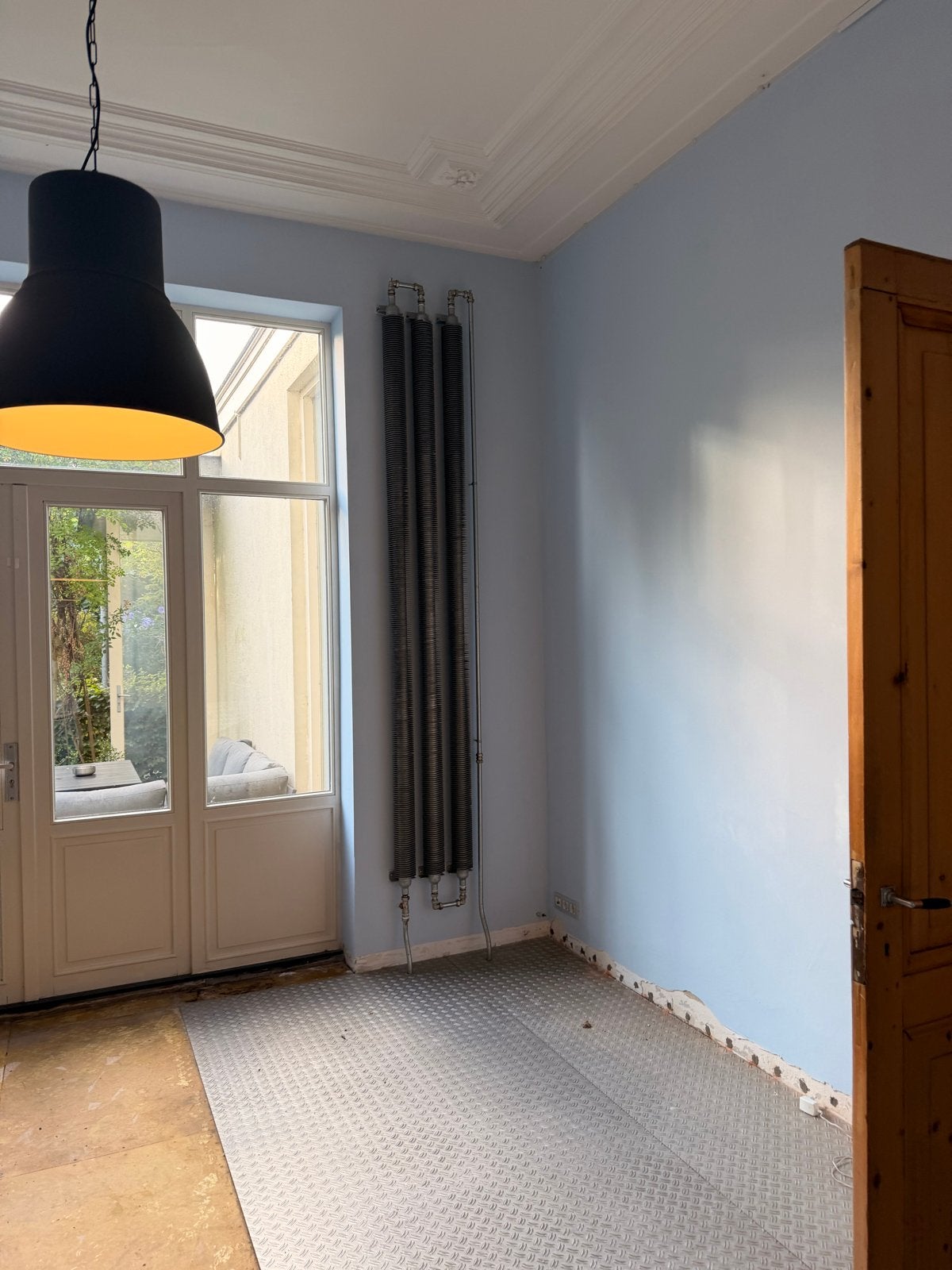 2 gebruikte design radiatoren, 3 meter hoog, 47 cm breed, Ophalen, Gebruikt, Radiator, Minder dan 60 cm