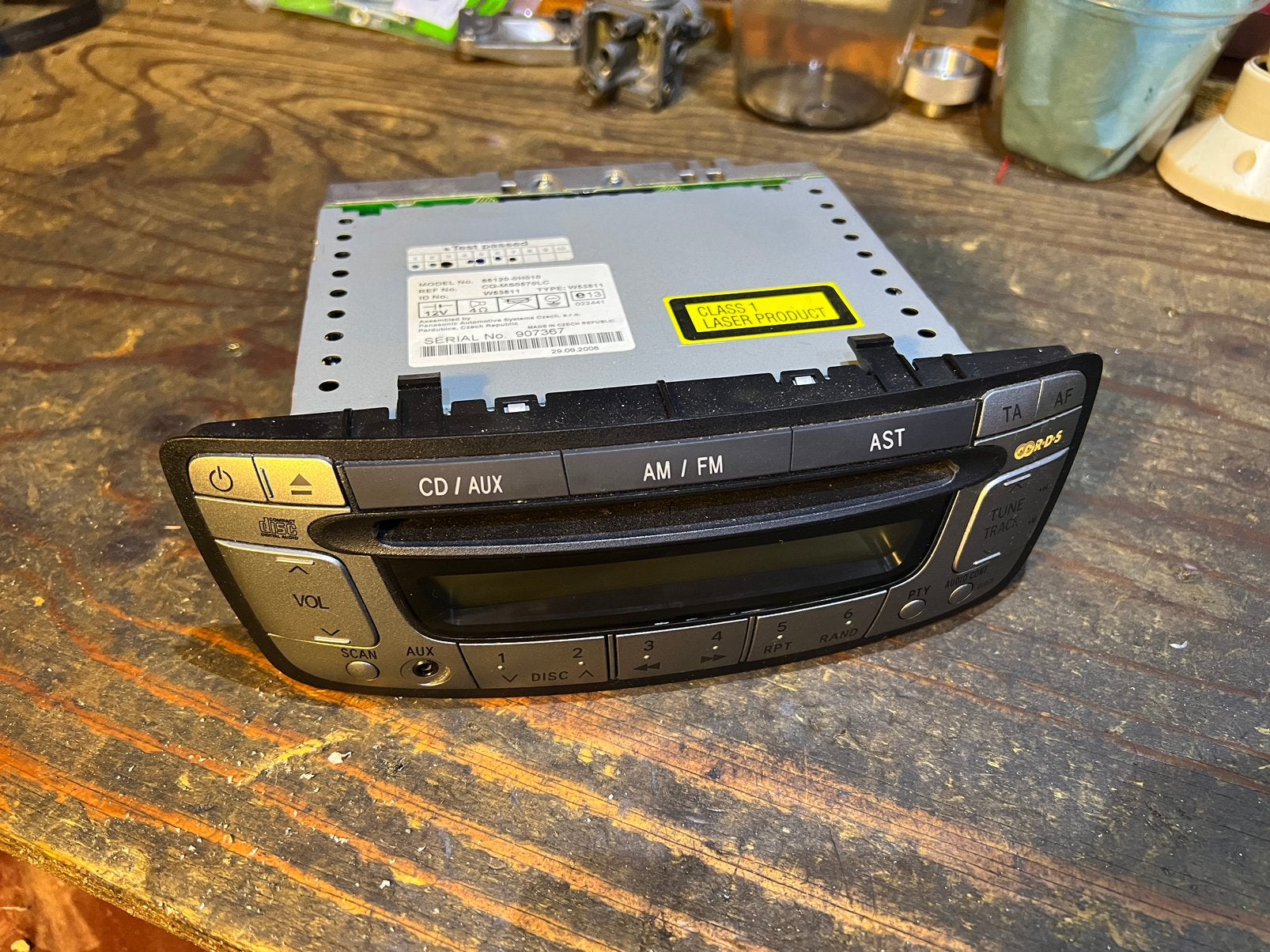 Originele Radio CD Toyota Aygo, Citroën C1, Peugeot 107, Ophalen, Zo goed als nieuw