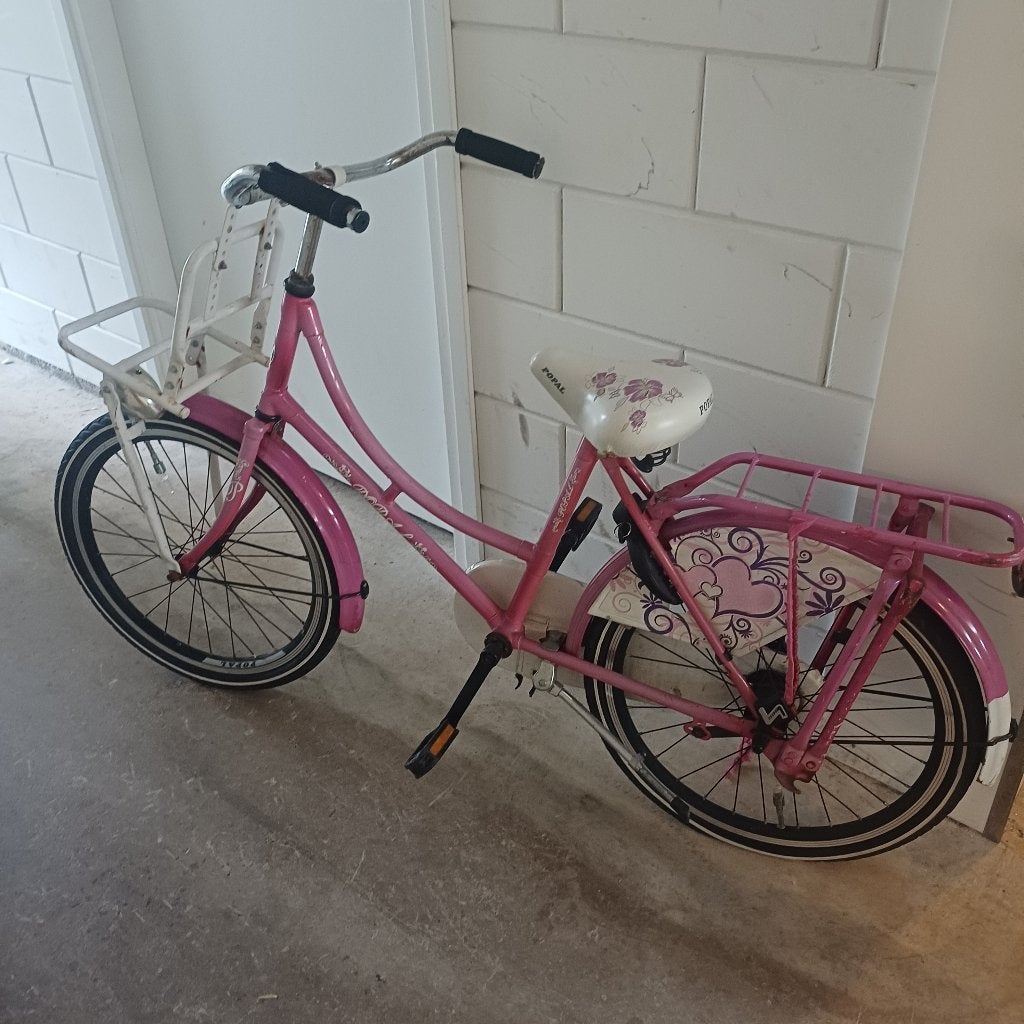Meisjes fiets, Ophalen, Gebruikt, Terugtraprem, 22 inch