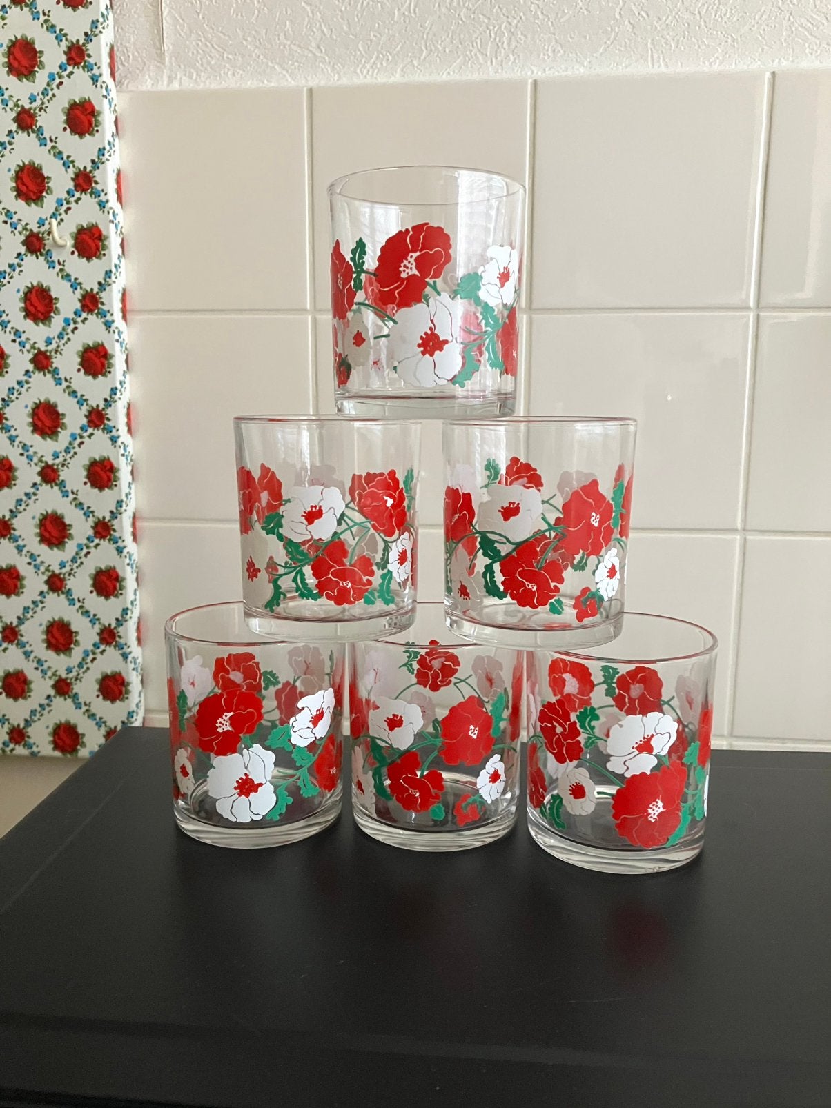 Glazen 6 stuks Italy 🇮🇹glaswerk | limonade - whiskey glas|, Ophalen of Verzenden, Zo goed als nieuw, Waterglas