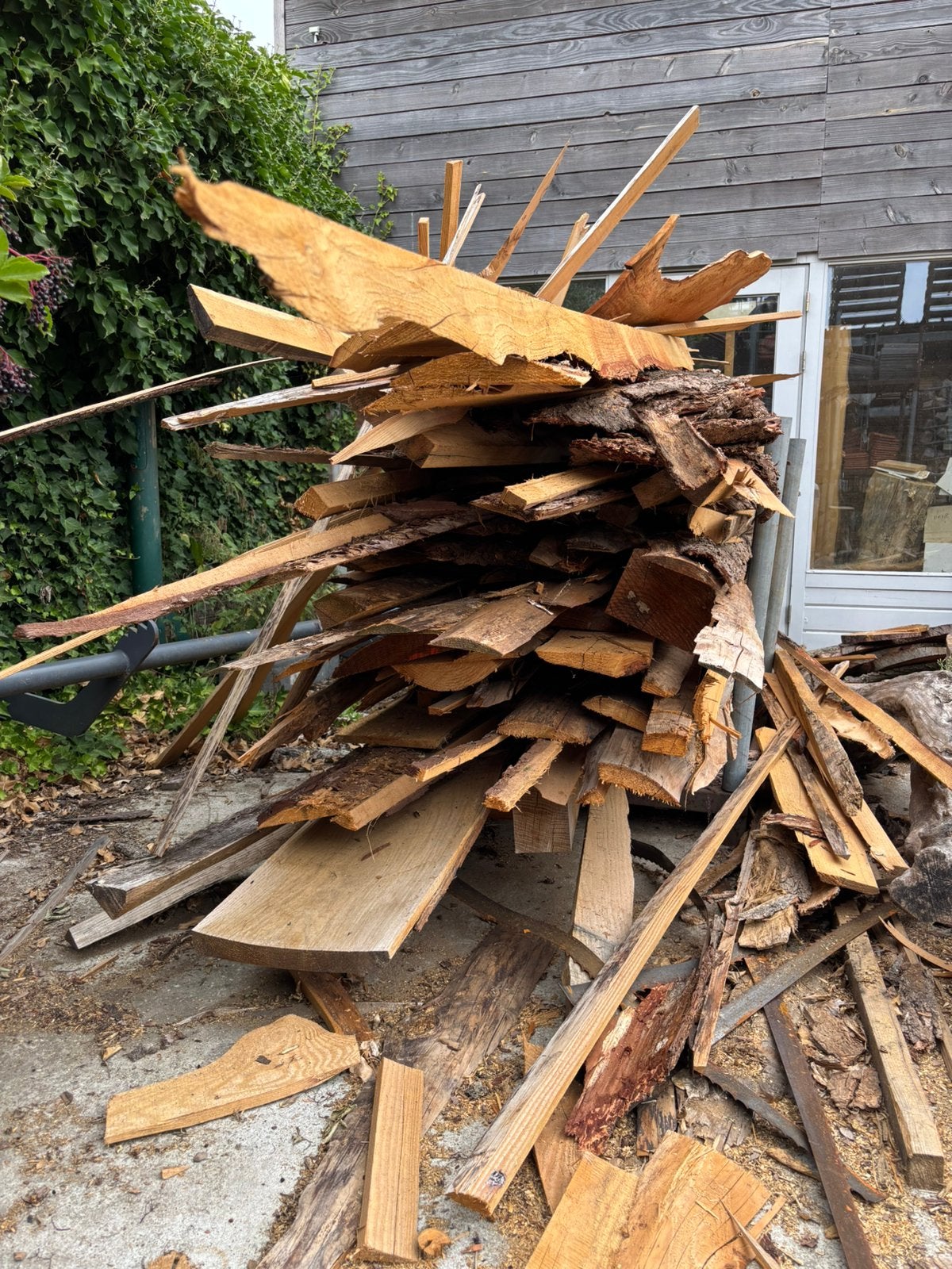 Douglas afval hout, Tuin en Terras, Haardhout, 3 tot 6 m³, Ophalen