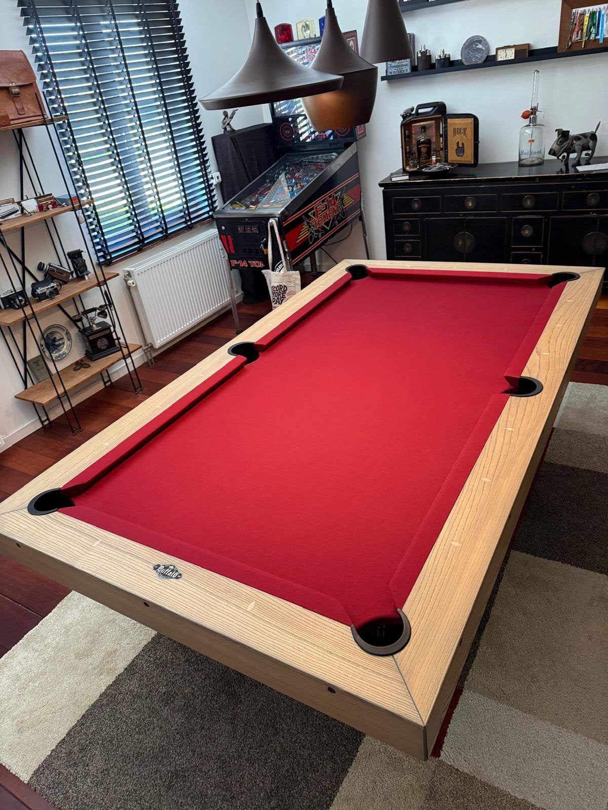 Buffalo Harlem 7ft Pooltafel & Eettafel Combinatie leisteen, Sport en Fitness, Ophalen, Zo goed als nieuw, Pooltafel