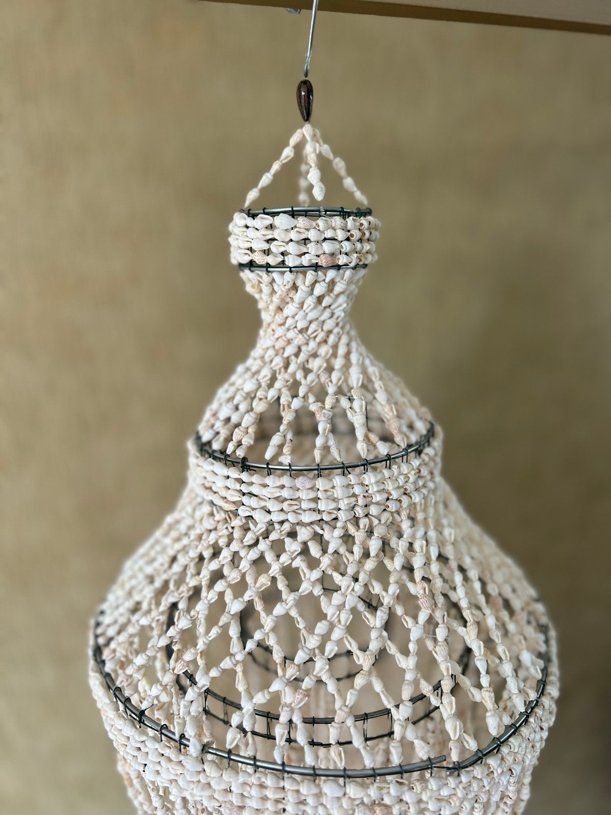 Ibiza bali boho schelpen kroonluchter, Ophalen of Verzenden, Nieuw