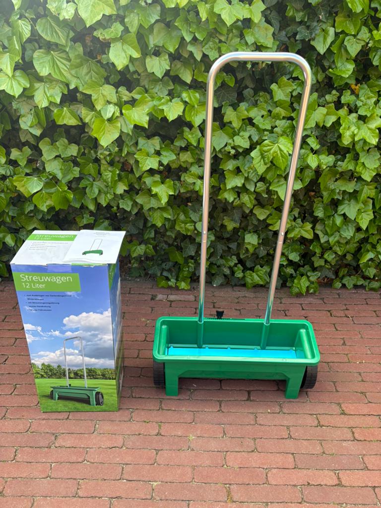 Strooiwagen 12 liter, !, !, Ophalen of Verzenden, Zo goed als nieuw