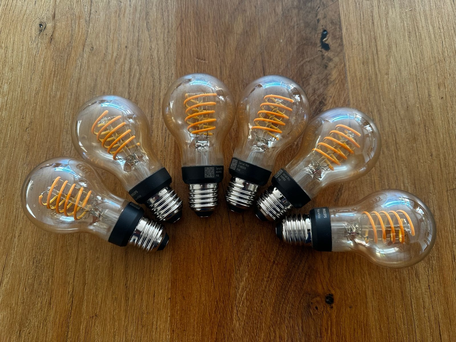 6x Philips Hue Filament LED Lamp E27 Warm Wit, Huis en Inrichting, Lampen | Losse lampen, Ophalen, Zo goed als nieuw, E27 (groot)
