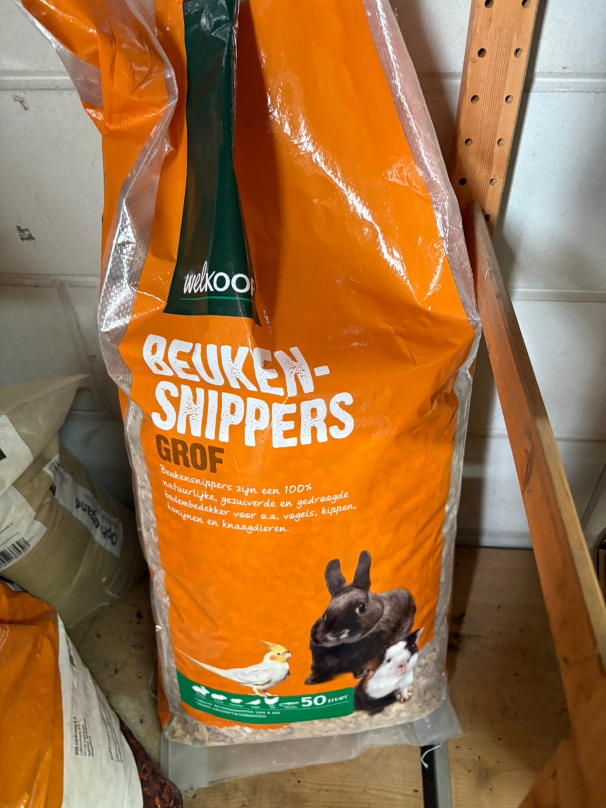 Hout snippers 50 liter., Ophalen, Vee