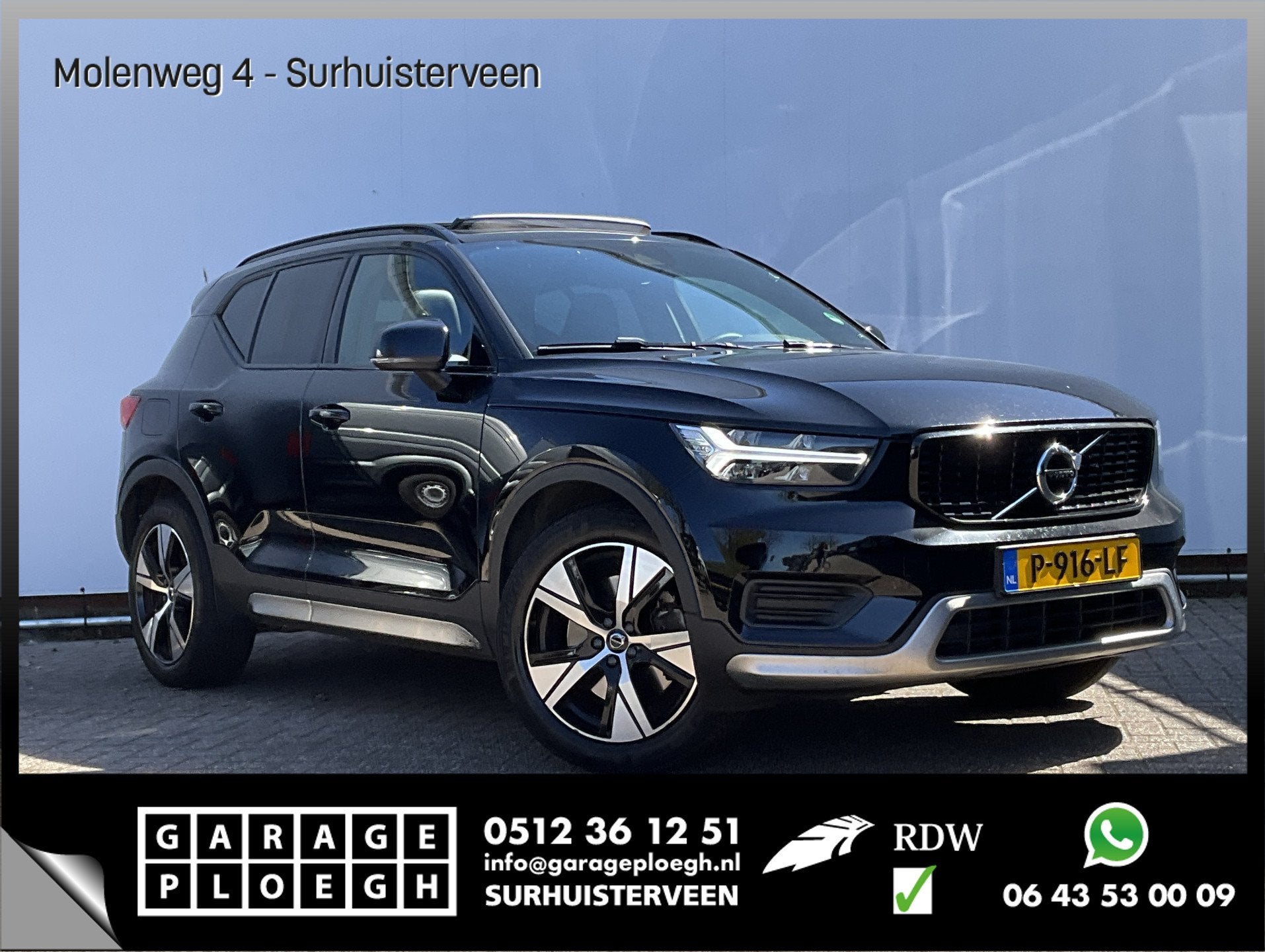 Volvo XC40 1.5 T4 Recharge R-Design Pano Leer H/K Camera Sto, Euro 6, Zwart, Bedrijf, Hybride Elektrisch/Benzine