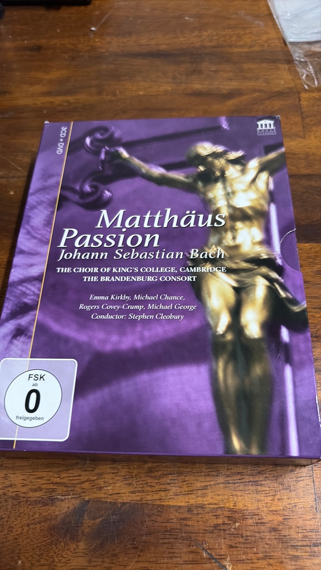 Matthäus Passion - Johann Sebastian Bach (3 CD + DVD), Alle leeftijden, Ophalen of Verzenden, Zo goed als nieuw