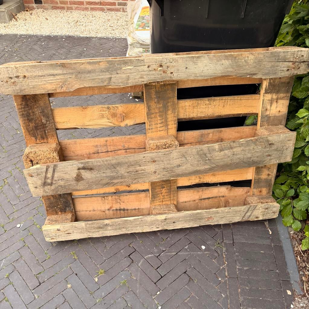 Europallet, Doe-het-zelf en Verbouw, Hout en Planken, Ophalen, Zo goed als nieuw, 50 mm of meer, Pallet