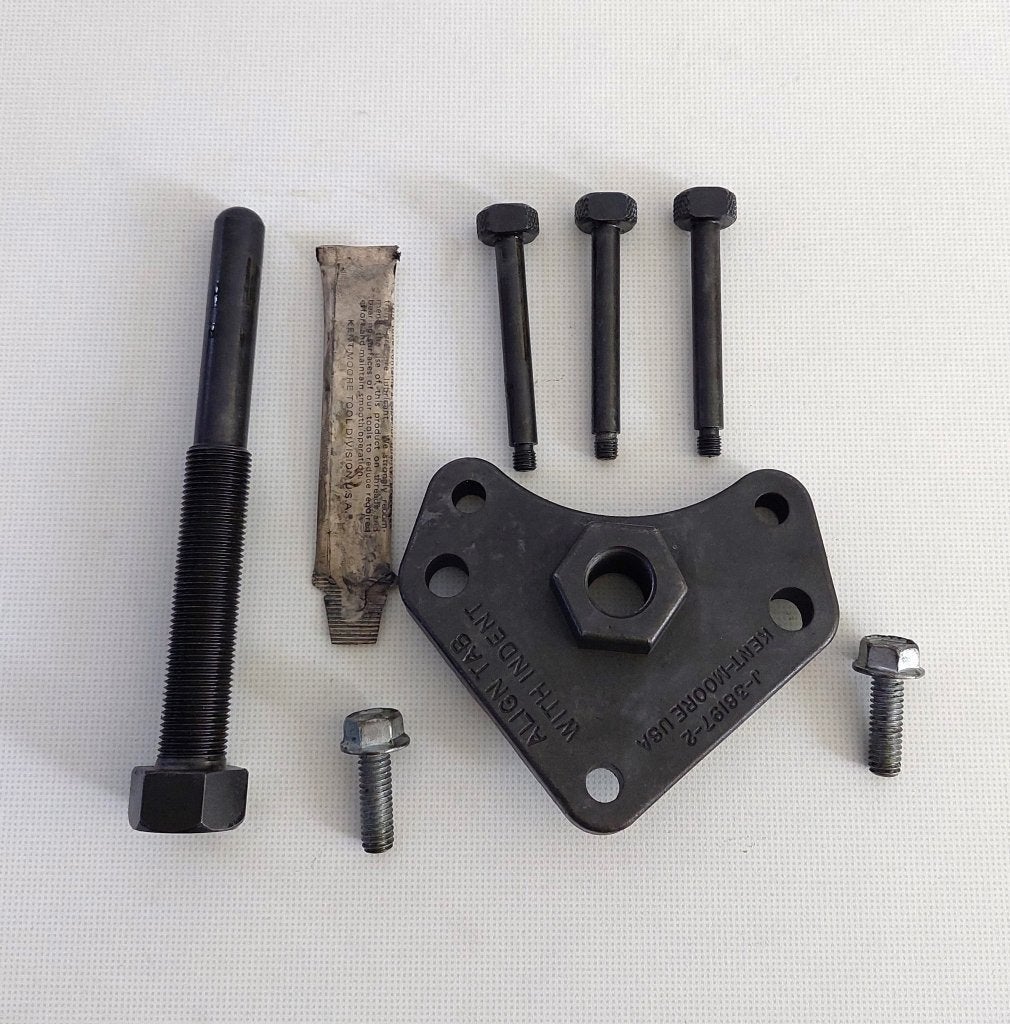 Kent-Moore J38197-A J-38197-A Crankshaft Balancer Remover, Gebruikt, Contact@kent-moore-tools.com, 28635 Mound Rd. Warren, US 48092
