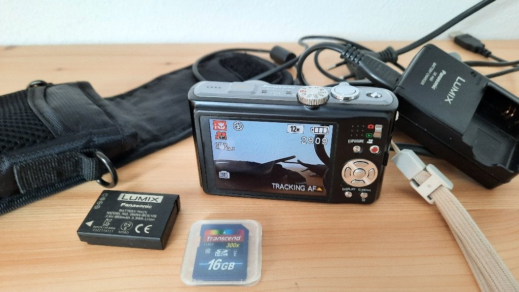 Panasonic DMC-TZ10, Geheugenkaart, 12 megapixels, Ophalen of Verzenden, Zo goed als nieuw
