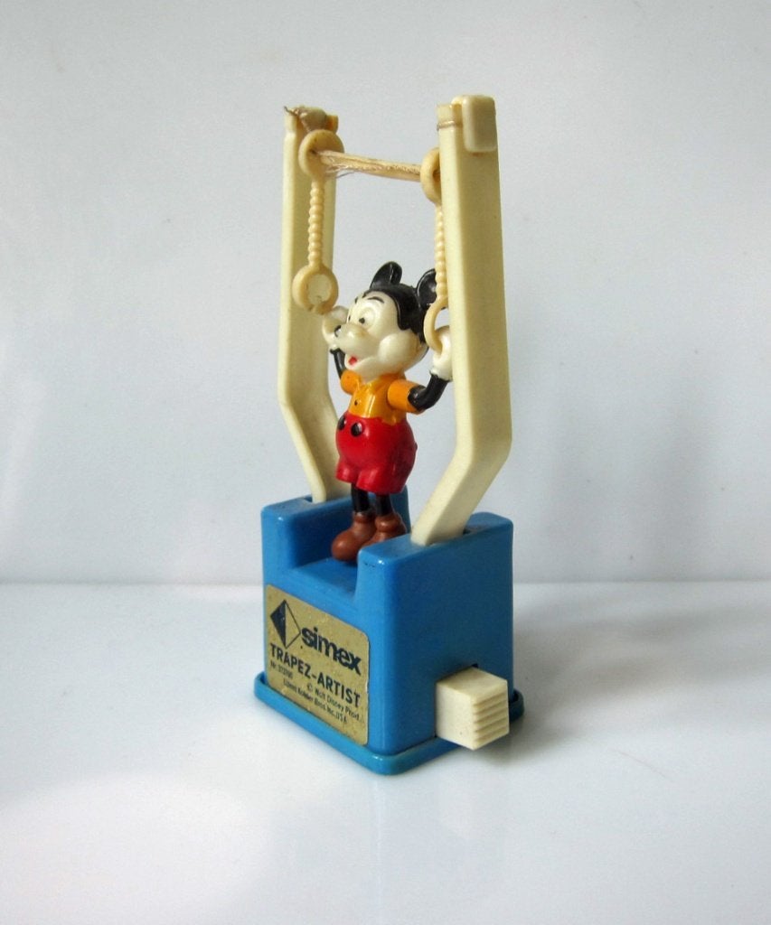Vintage Simex Trapez-artist Mickey Mouse, Walt Disney / 60's, Verzamelen, Disney, Ophalen of Verzenden, Mickey Mouse, Gebruikt