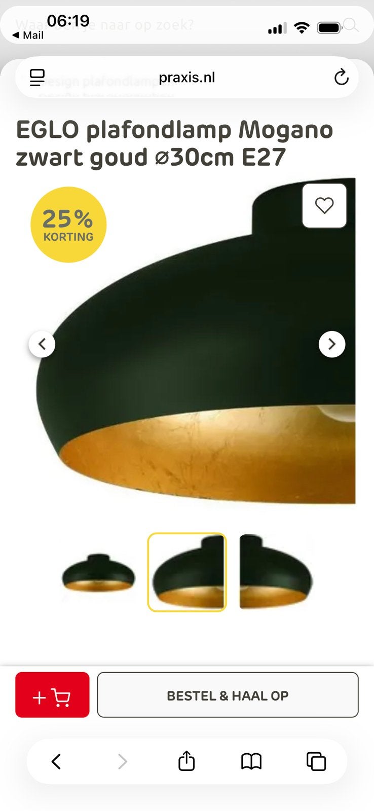 Plafond lamp, Ophalen, Gebruikt