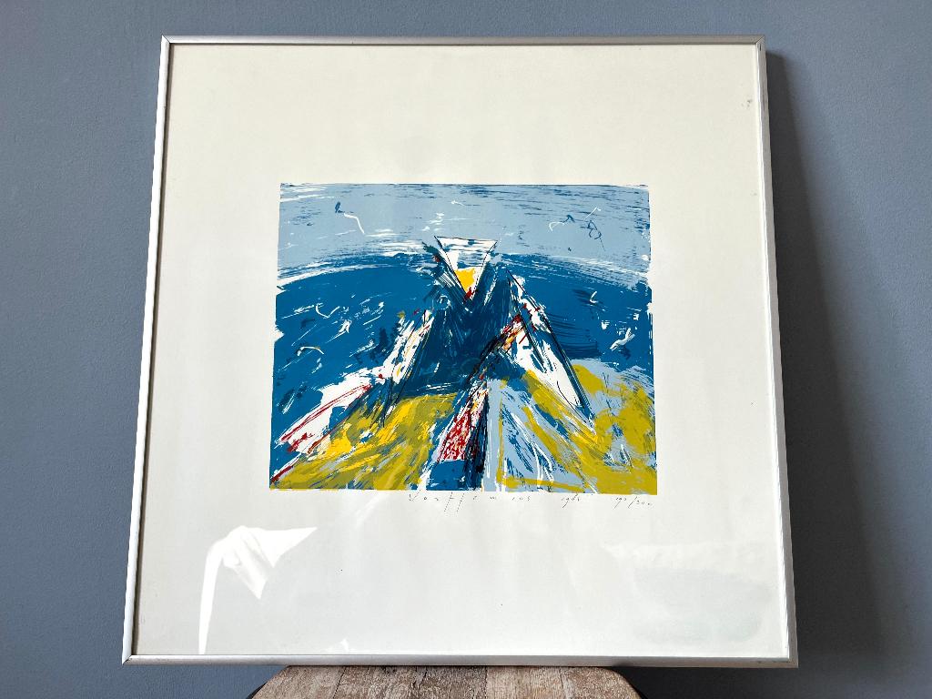 Zeefdruk Piet Warffemius 1984, Antiek en Kunst, Ophalen of Verzenden