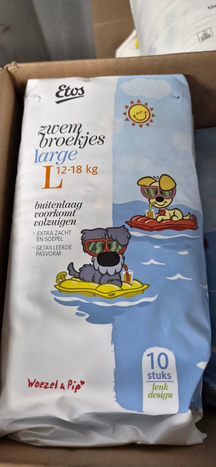 Etos Zwembroekjes Large (12-18 kg) - 10 stuks, Jongetje of Meisje, Nieuw, Ophalen of Verzenden, Info@etos.nl
