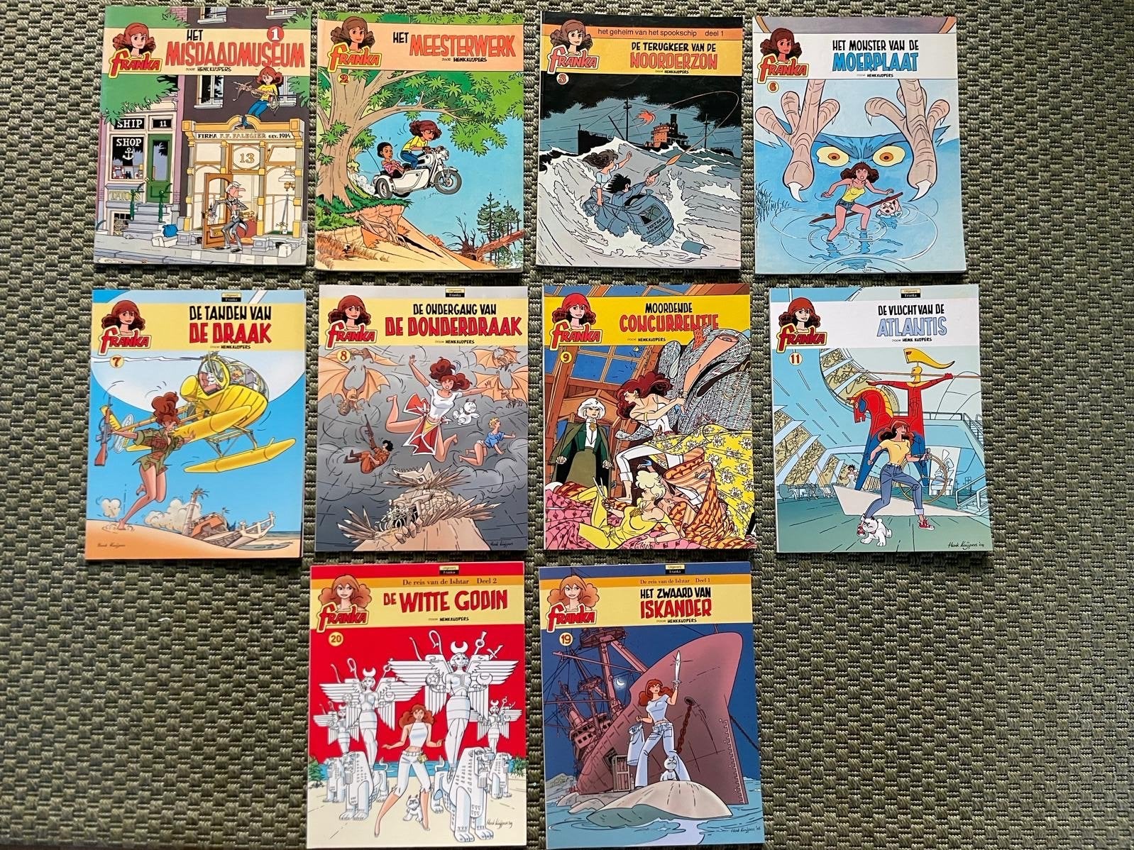 10 Henk Kuijpers stripboeken, incl. Felle Flitsen, nette sta, Boeken, Meerdere stripboeken, Ophalen, Gelezen