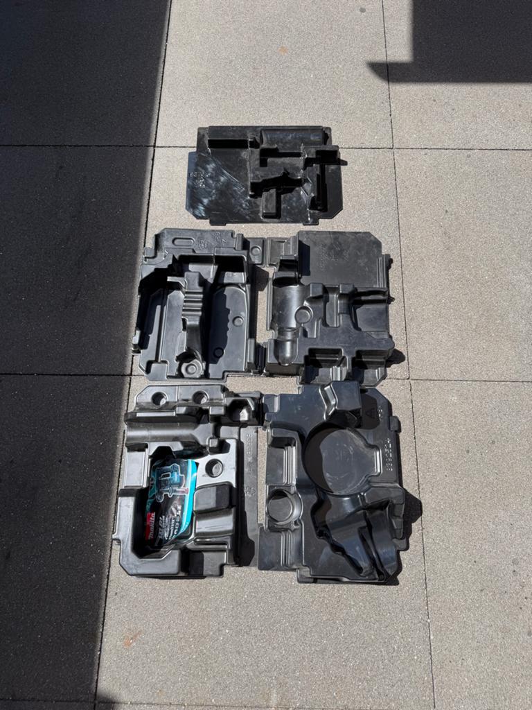 Makita Inlays - Set van 5 voor Gereedschapskoffers, Ophalen of Verzenden, Gebruikt