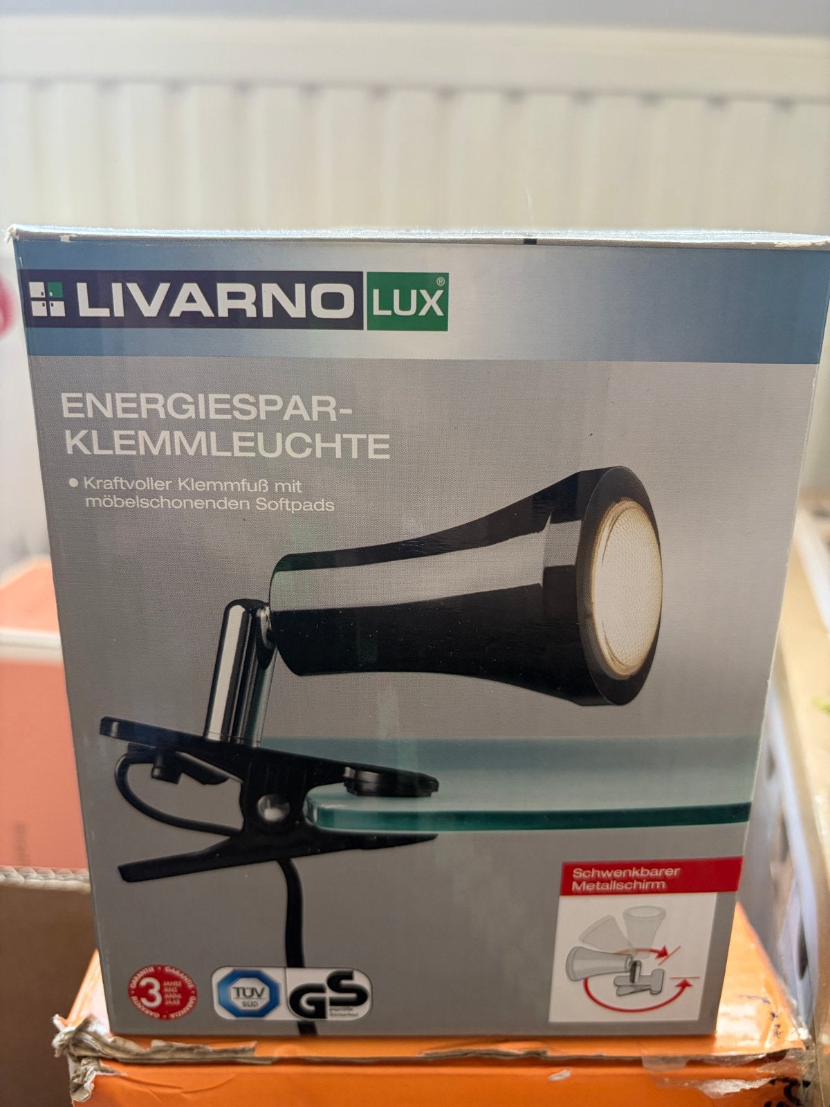 Livarno Lux Energiezuinige Klemlamp - Nieuw in doos, Ophalen, Nieuw