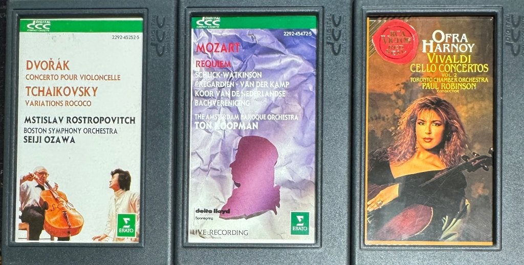 DCC Cassettebadjes - Voorbespeeld, Cd's en Dvd's, Erato/BMG, 2 t/m 25 bandjes, Klassiek, Ophalen of Verzenden