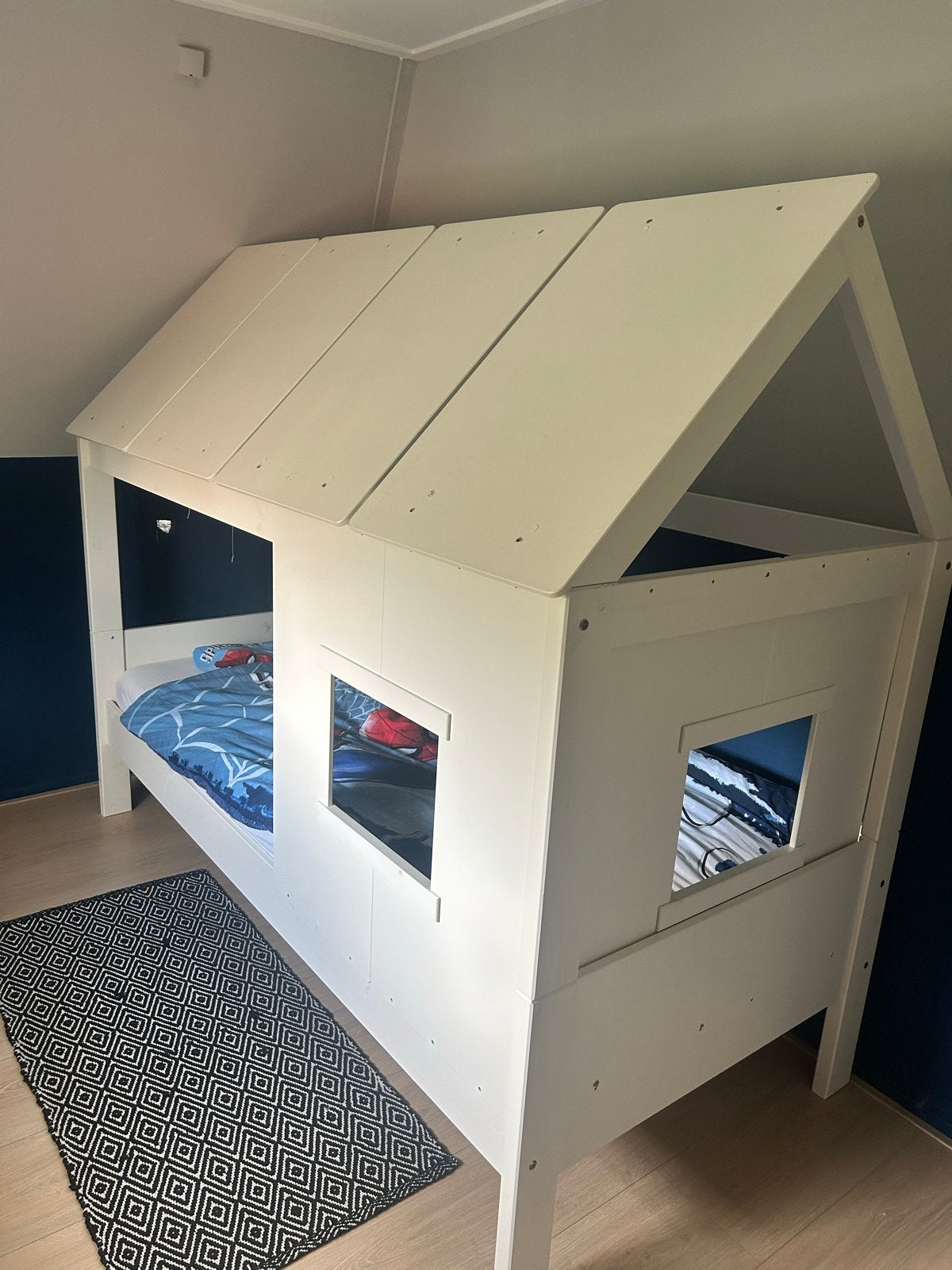 Éenpersoons bed met huisje - Gebruikt, Ophalen, Gebruikt, 90 cm, Eenpersoons