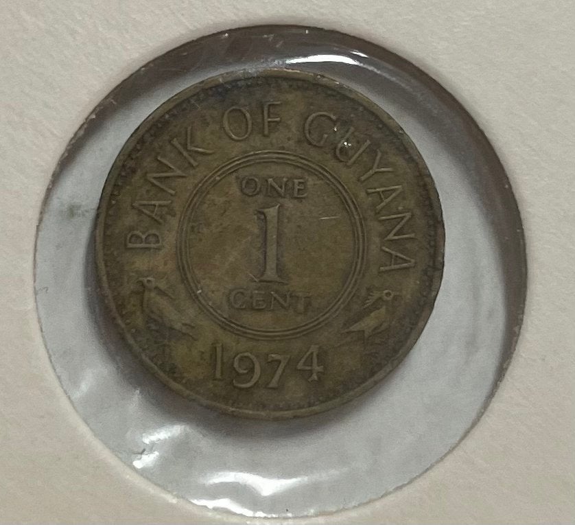 1 cent Guyana 1974, Ophalen of Verzenden, Zuid-Amerika