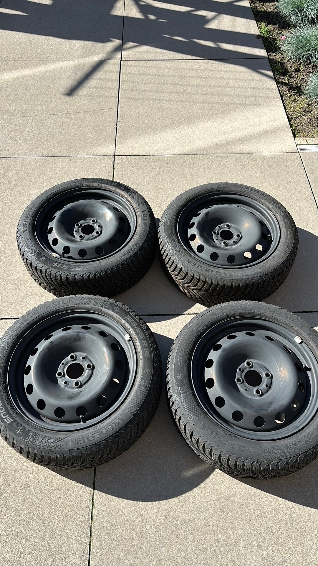 Winterbanden fiat 500, Ophalen, 15 inch, Banden en Velgen, 185 mm