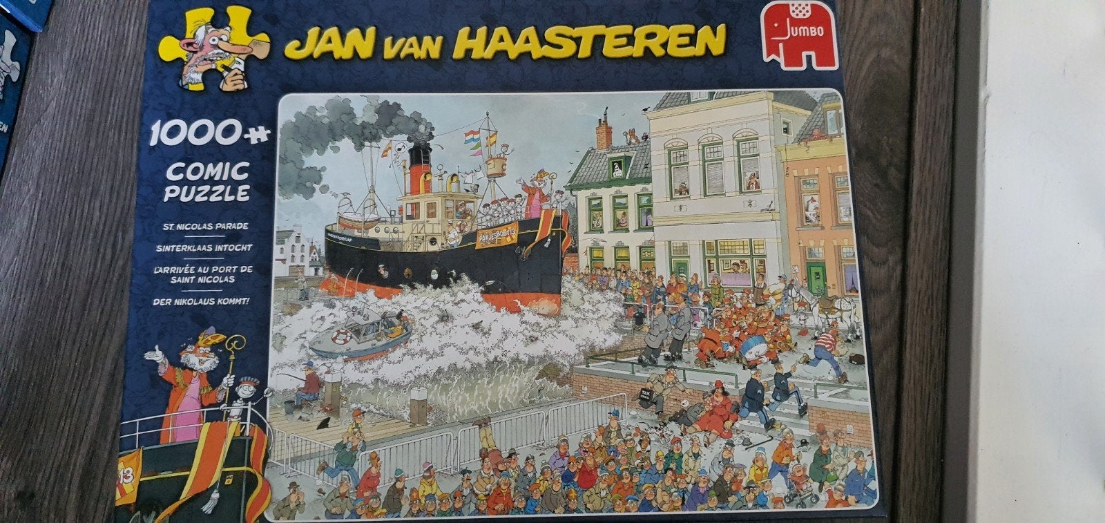 Jan van Haasteren Sinterklaas intocht 1000 stukjes, Hobby en Vrije tijd, Ophalen of Verzenden, 500 t/m 1500 stukjes, Zo goed als nieuw