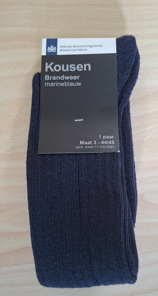 2 Paar Brandweersokken, maat 44 - 45, Blauw, Defensie, Onbekend, Ophalen of Verzenden