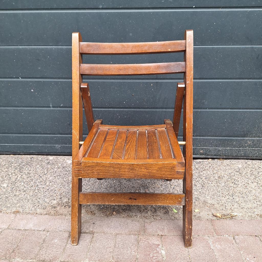 Vintage Houten Klapstoeltje / Stoeltje voor Kinderen, Ophalen, Gebruikt, -, -
