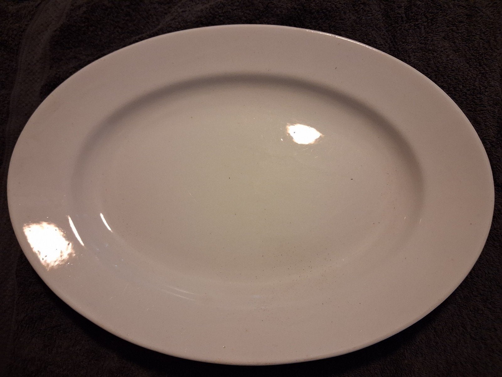 Ovale salade schaal witte. Petrus Ragout Maastricht., Ophalen of Verzenden