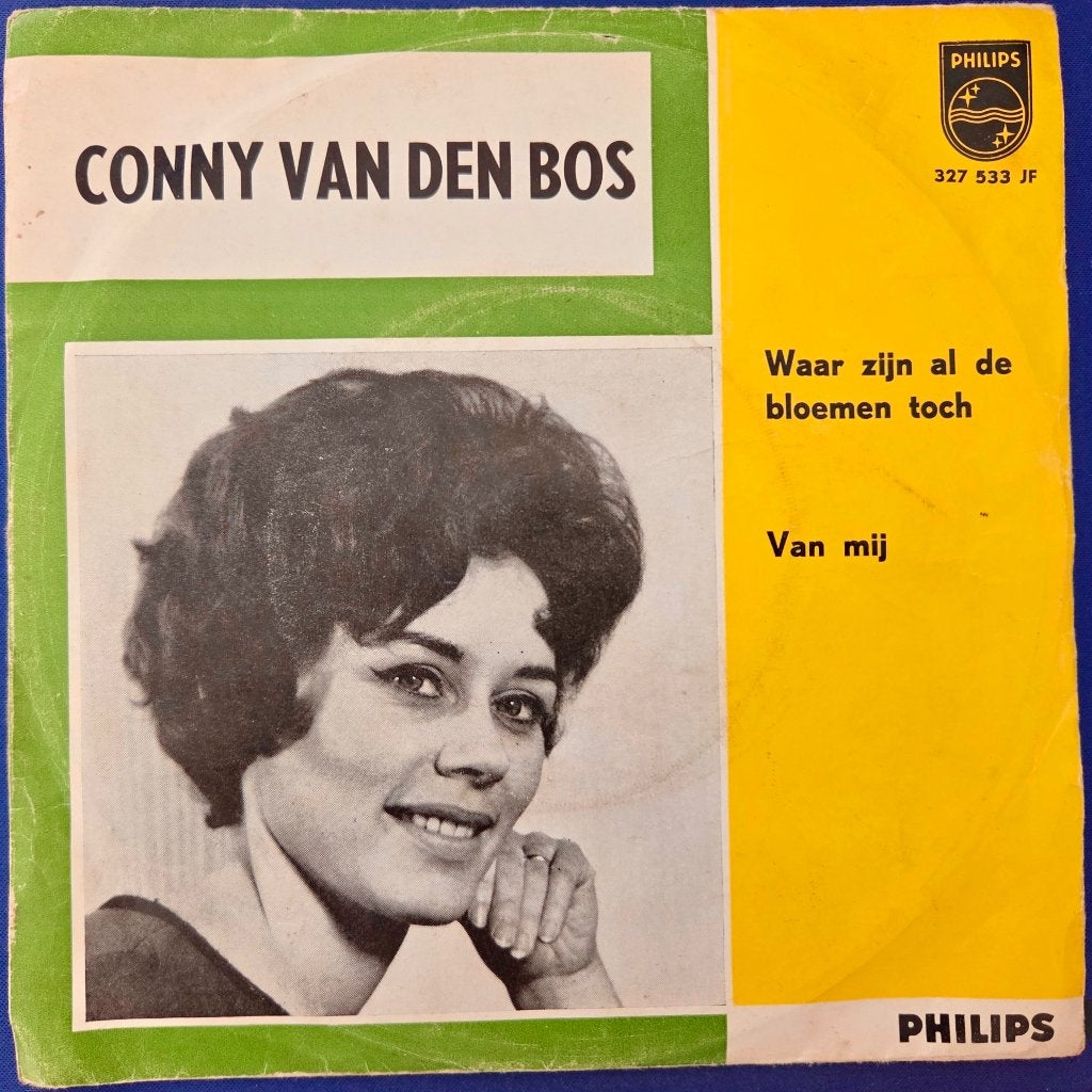 Conny van de Bos: Waar zijn al de bloemen toch, Cd's en Dvd's, Vinyl Singles, Gebruikt, 7 inch, Overige typen, Nederlandstalig