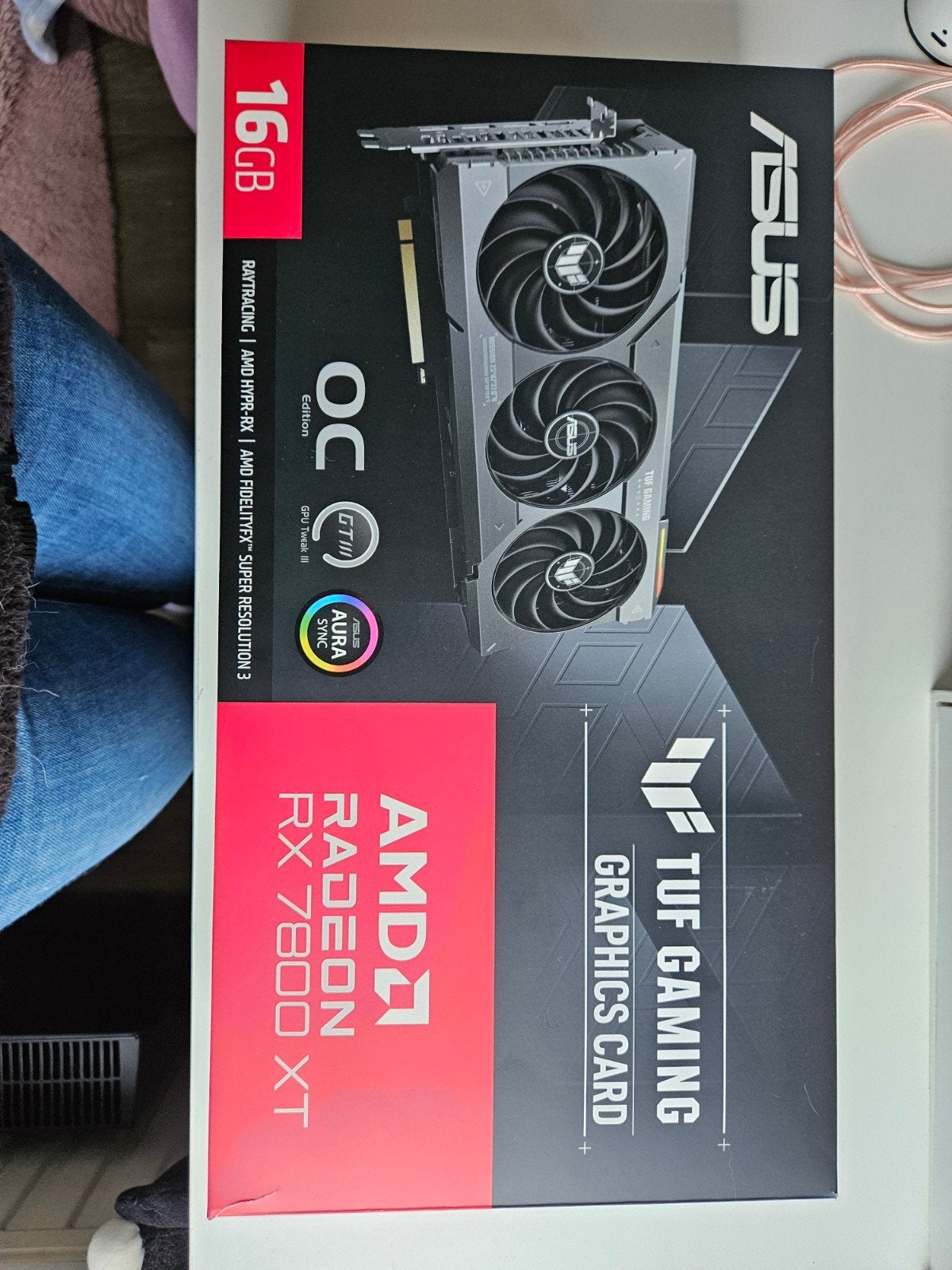 ASUS TUF Gaming AMD Radeon RX 7800 XT OC 16GB, Computers en Software, Videokaarten, Ophalen, Gebruikt, AMD, GDDR6
