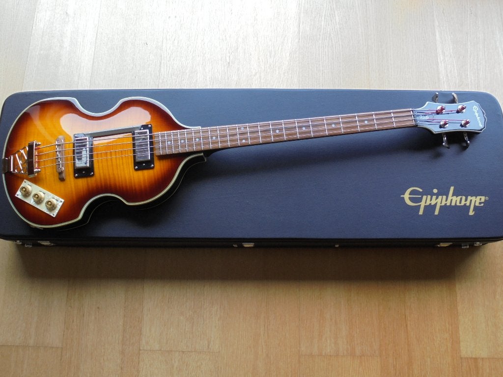 Bass Epiphone VIOLA (by GIBSON),incluzief HARDCASE originele, Muziek en Instrumenten, Ophalen of Verzenden, Zo goed als nieuw
