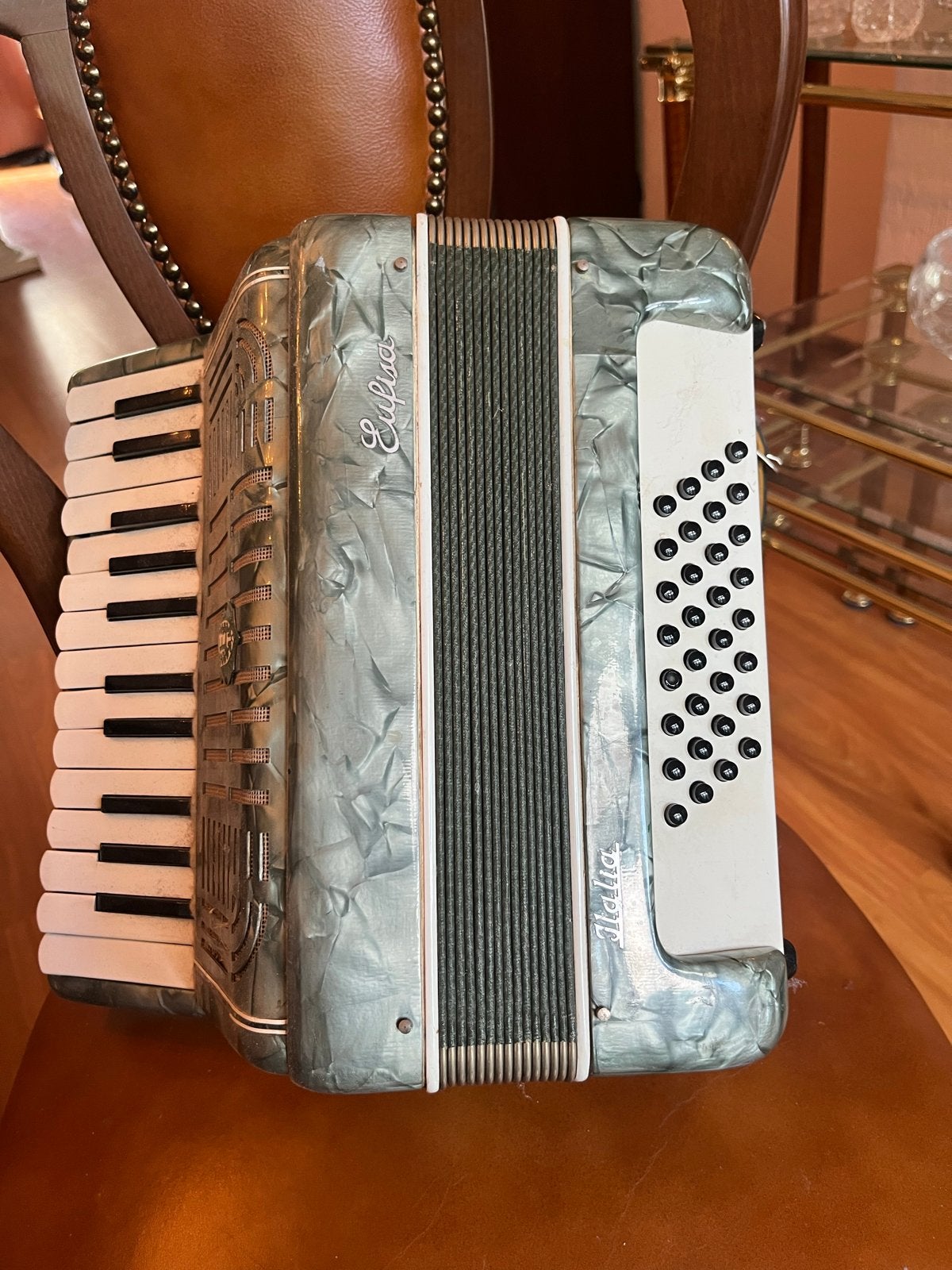 Vintage Italia Eufisa Toetsaccordeon - Zo goed als nieuw, Muziek en Instrumenten, Accordeons, Overige formaten, Toetsaccordeon