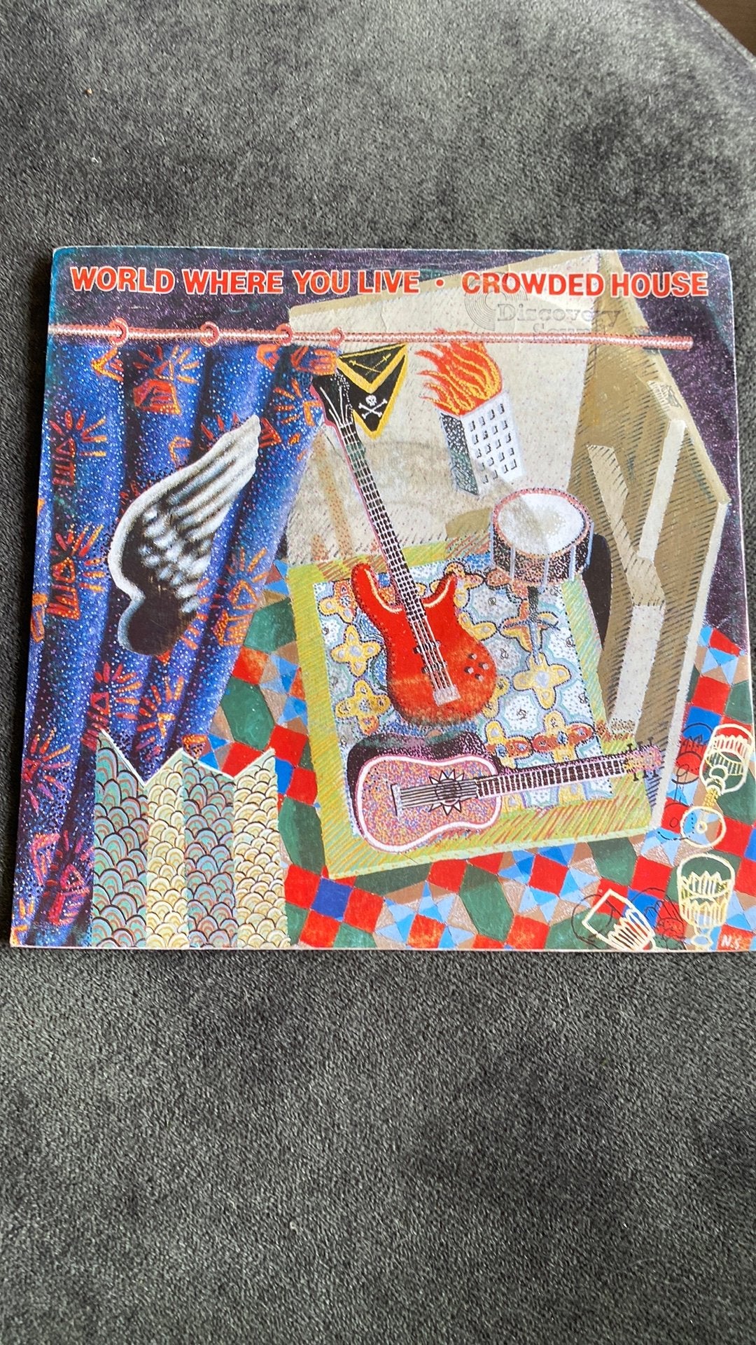 Vinyl single Crowded House - World where you live, Ophalen of Verzenden, Zo goed als nieuw, Pop