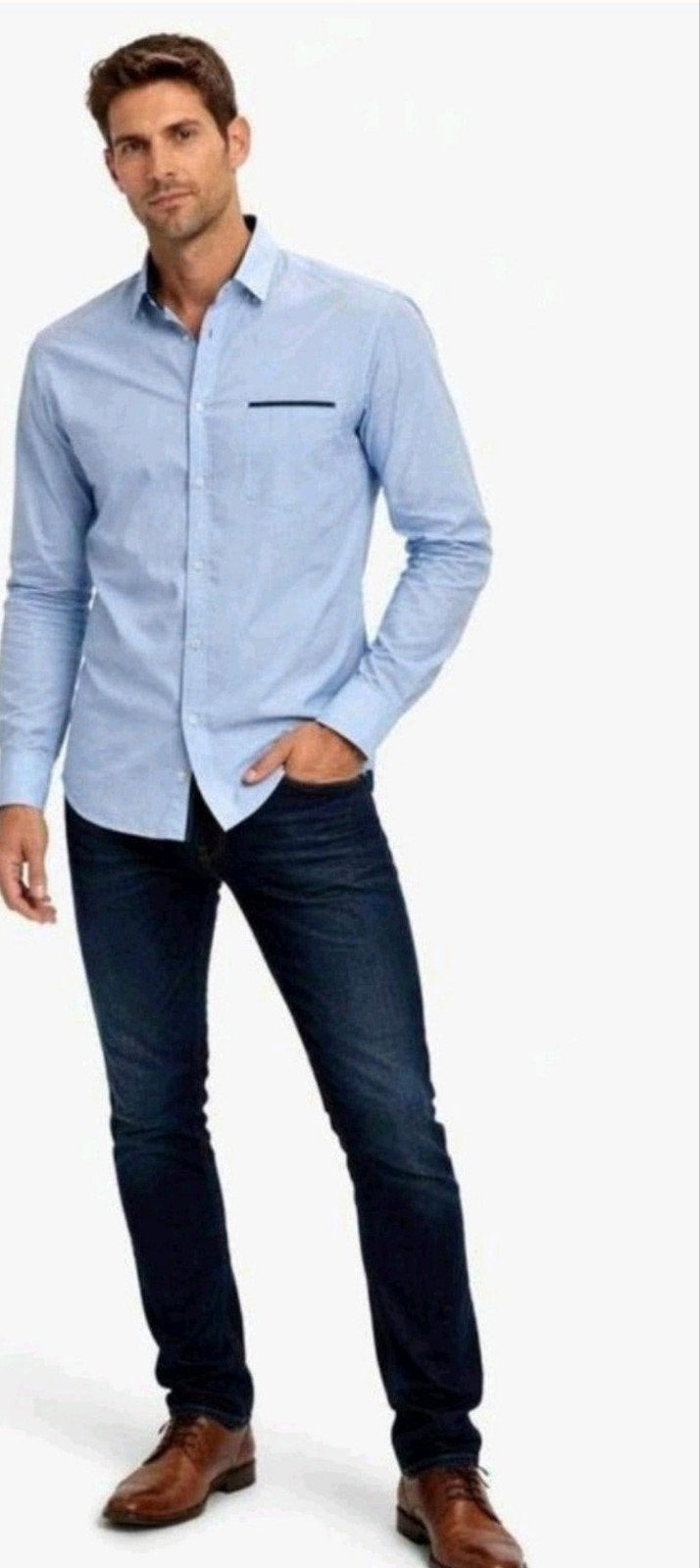 Babista herenoverhemd lichtblauw maat 39/40, Kleding | Heren, Blauw, Babista, Gedragen, Halswijdte 39/40 (M)