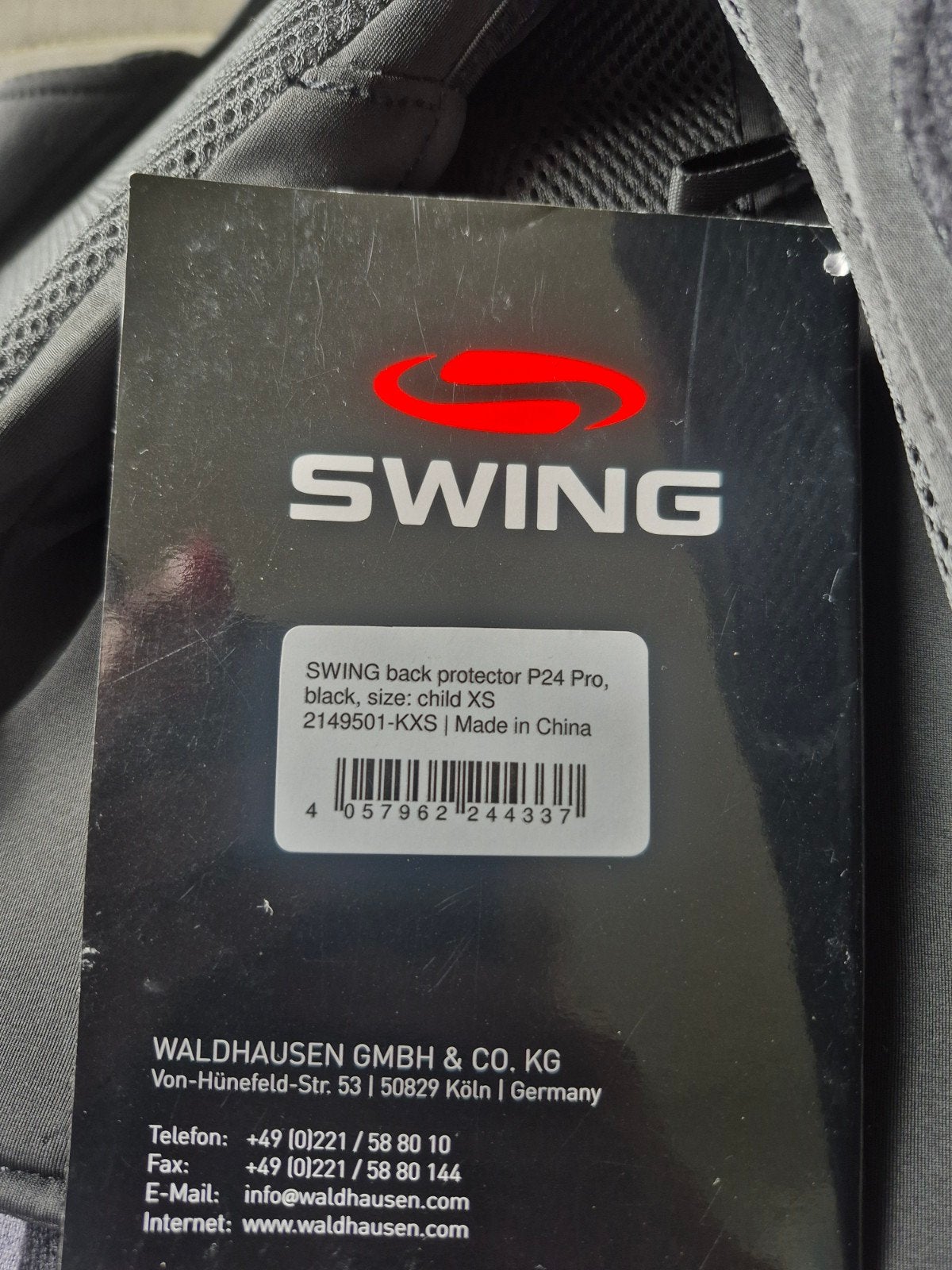 NIEUW! SWING Bodyprotector Paardrijden Maat XS, Dieren en Toebehoren, Paardrijkleding, Ritssluiting, Kinderen, XS, Nieuw