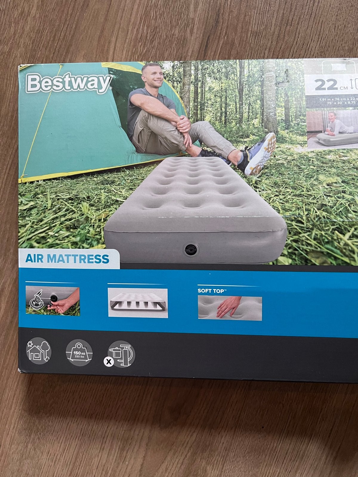 ZAT 19 SEPT 12:00–14:00 – GRATIS Bestway luchtbed 191x76, Caravans en Kamperen, Ophalen, Nieuw, 1-persoons