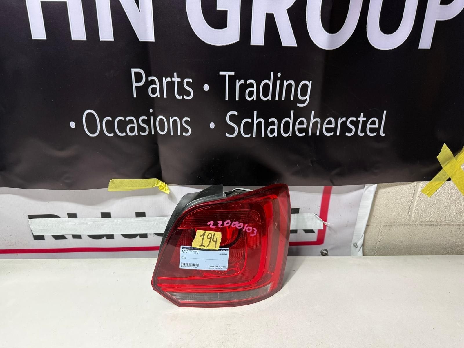 volkswagen polo achterlicht rechts, Gebruikt, -, -, Ophalen of Verzenden