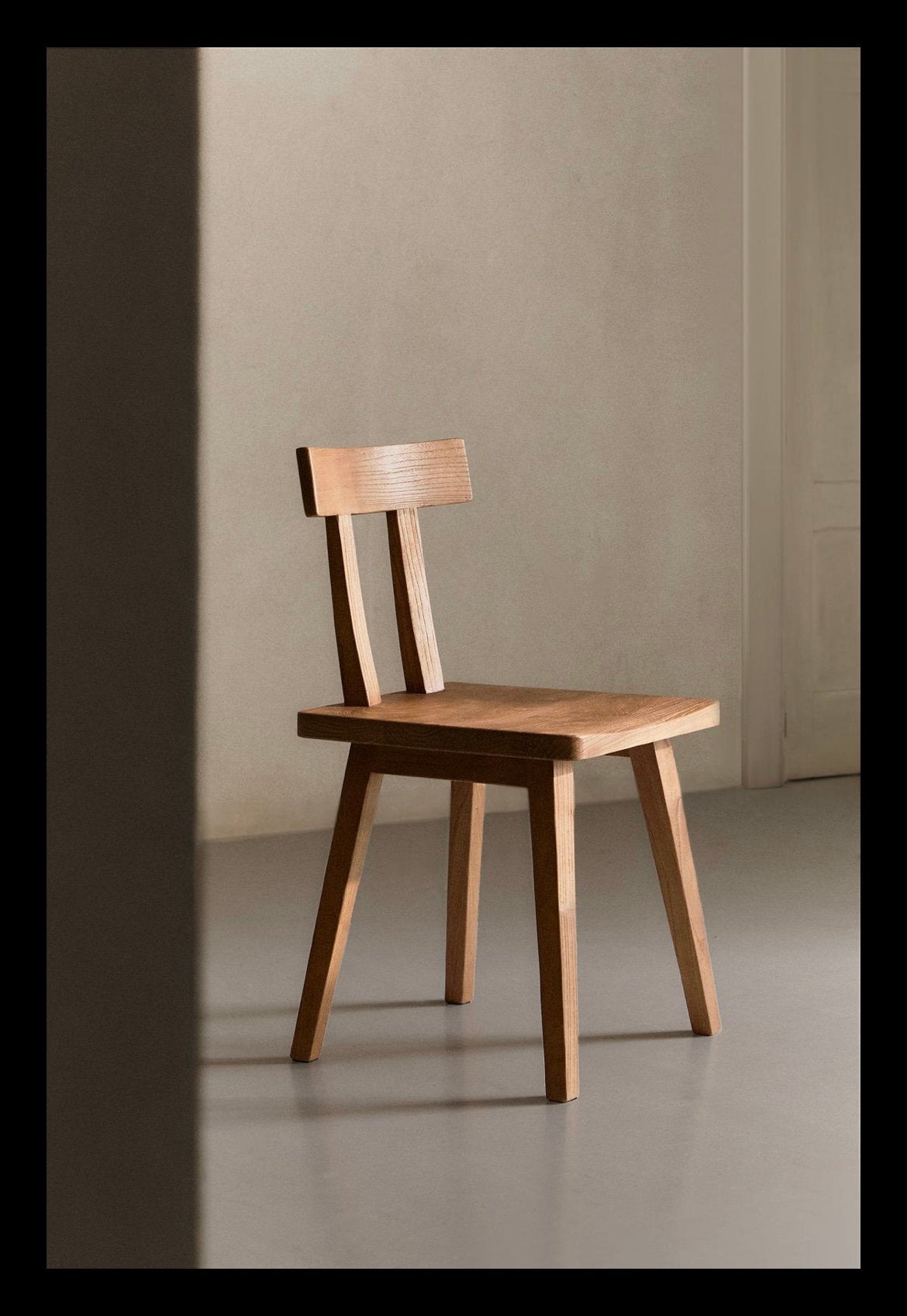 2 zara home houten stoelen met rugleuning, Huis en Inrichting, Ophalen, Zo goed als nieuw, Bruin